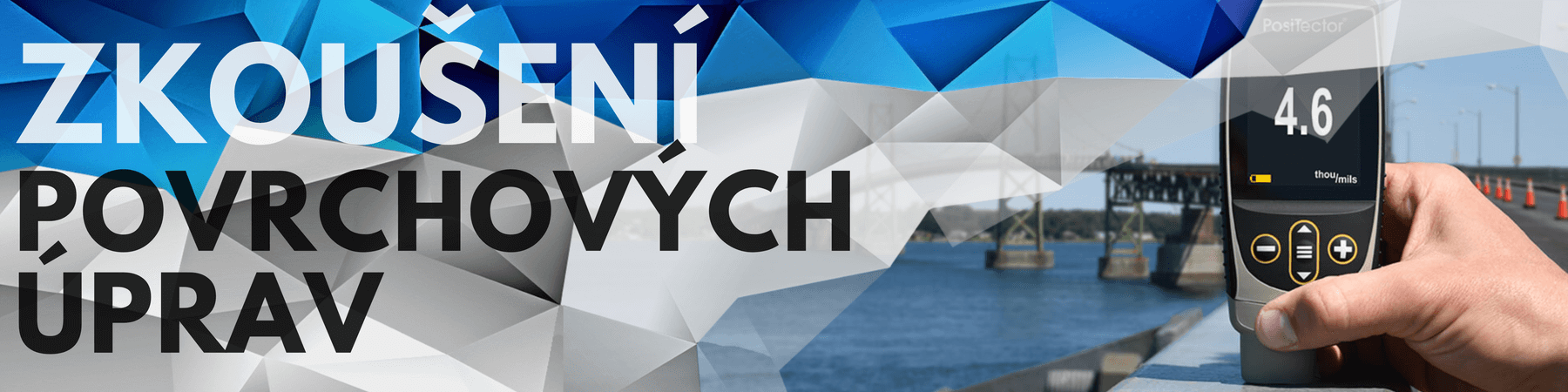 Banner kategorie Zkoušení povrchových úprav
