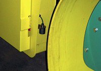 Teploměr Thermalert MI na zhutňovacím stroji