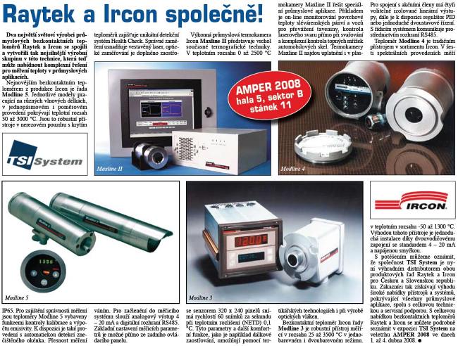 Oznámení 2008 - Raytek a Ircon společně!