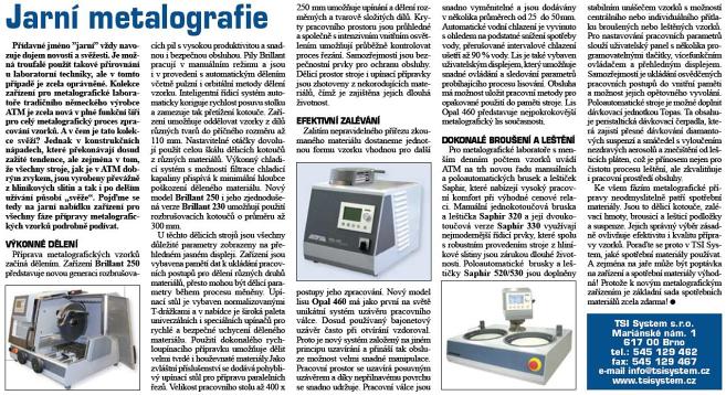 Technický týdeník 2008, článek Jarní metalografie