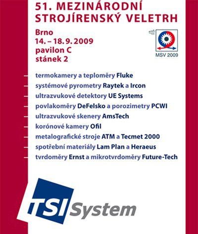 LetákTSI System Mezinárodní strojírenský veletrh 2009