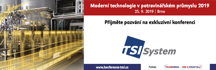 Pozvánka na konferenci Moderní technologie v potravinářském průmyslu 2019