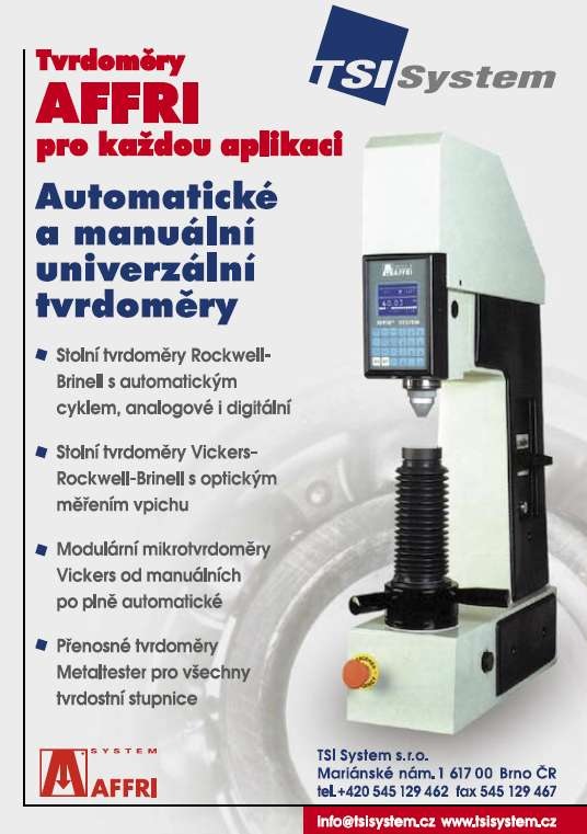 Tvrdoměry AFFRI 2006