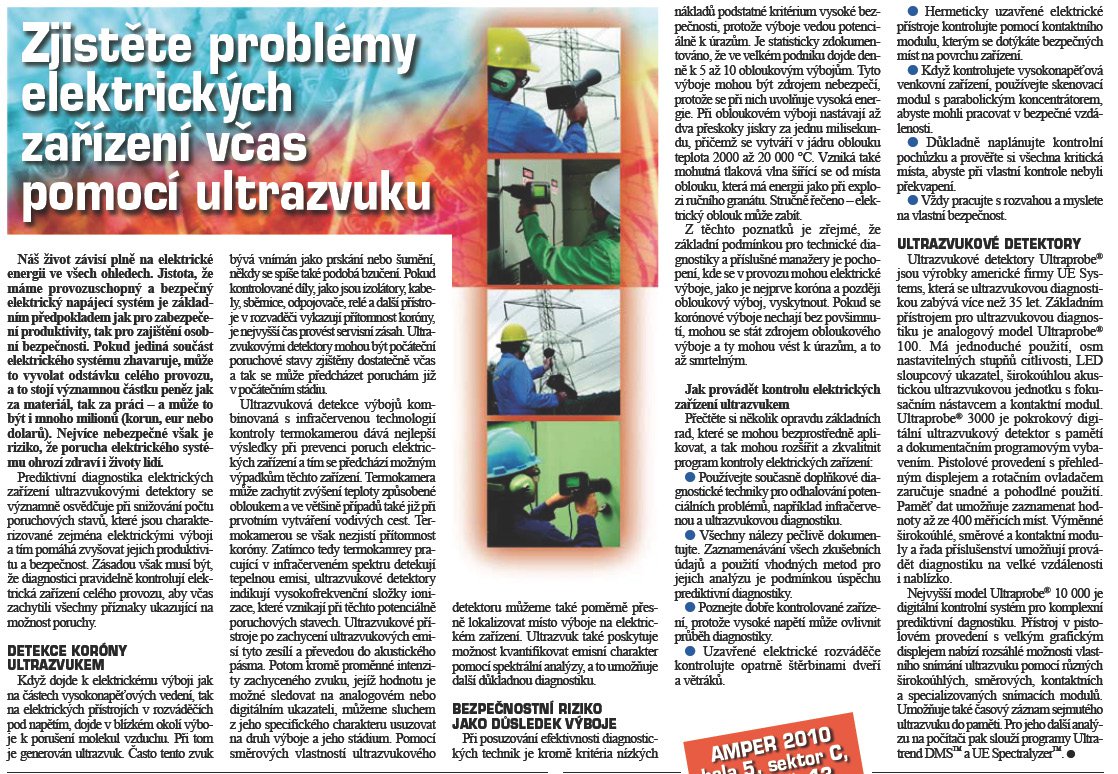 Článek Zjistěte problémy elektrických zařízení včas pomocí ultrazvuku