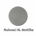 Nulovací destička hliníková - malá