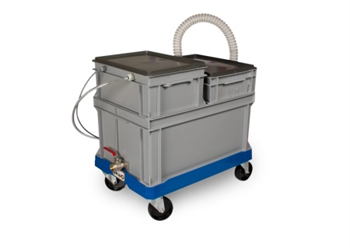 Sedimentační nádoba s čerpadlem